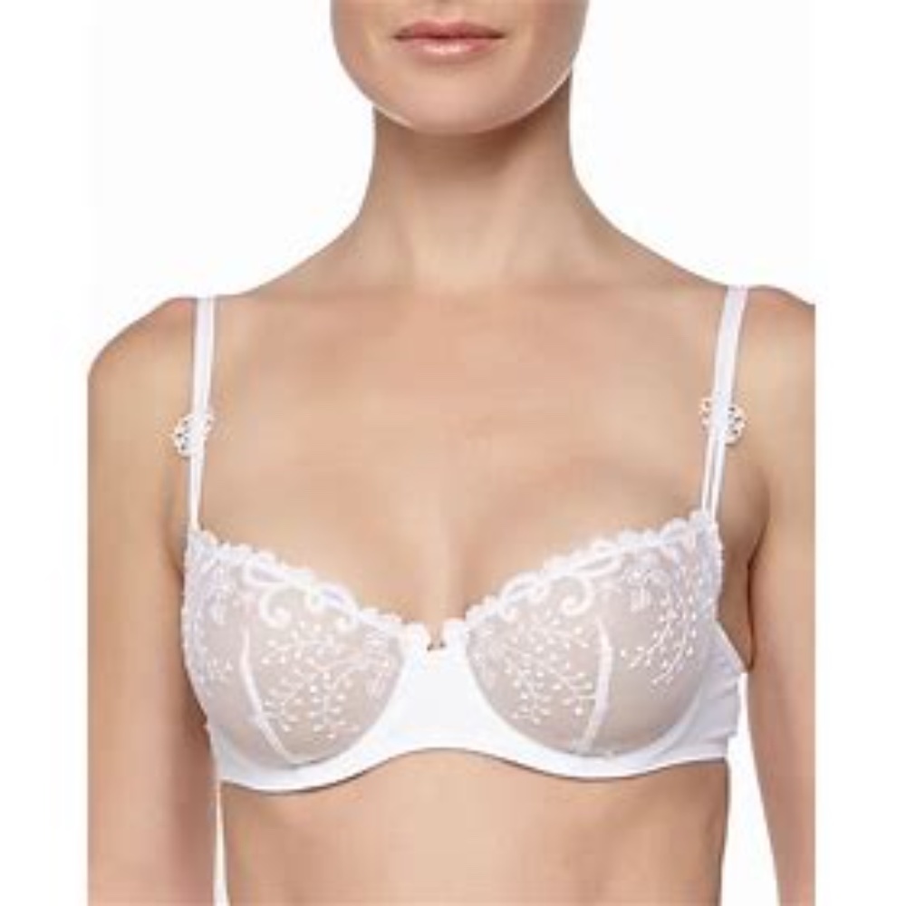 NWT Simone Perele Full Cup Support Bra White 32D